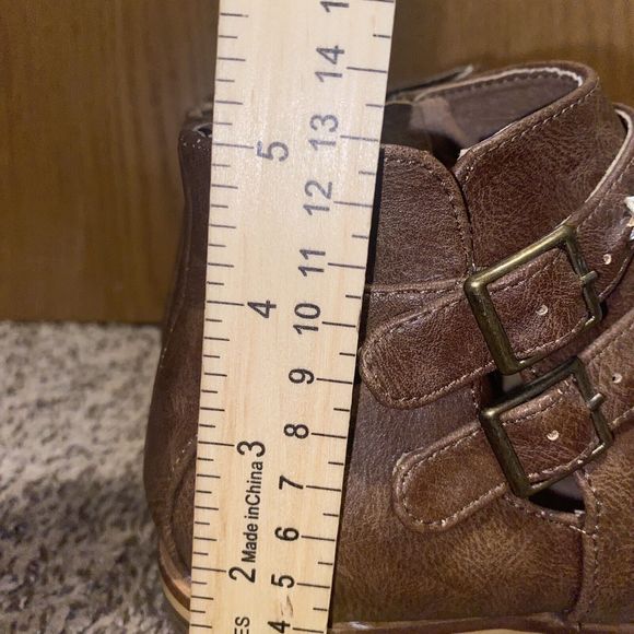 BEAST FASHION Buckle Zip Detail Women’s Ankle Boots, Size 8.5 - Picture 10 of 15